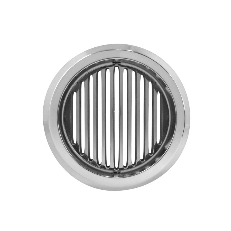 Louver Billet Round Vent W/ Belved Frame, 2 3/4 Di