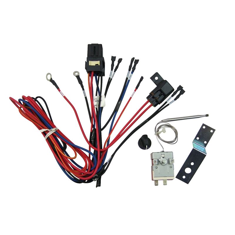 50-0100 - Fan Wire Harness | Relay Protected, Adju