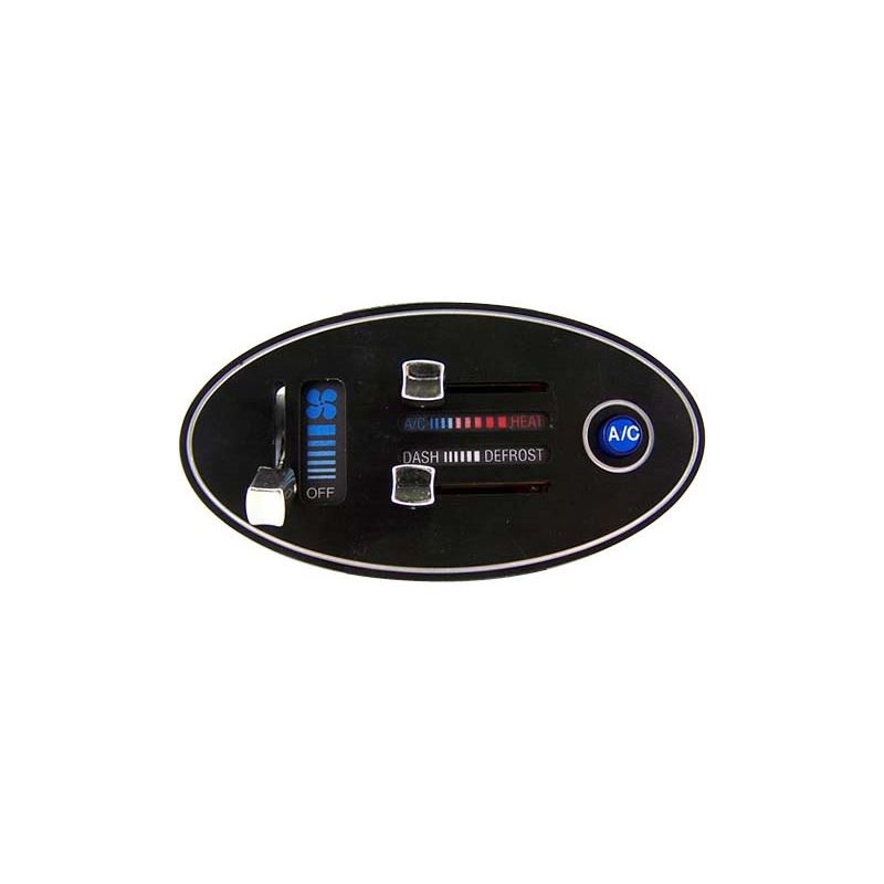 Billet, Oval Electronic Slide Control and Heater V